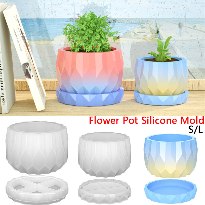 Plant Parents - 1 takım Silikon Ekici Kalıpları Beton